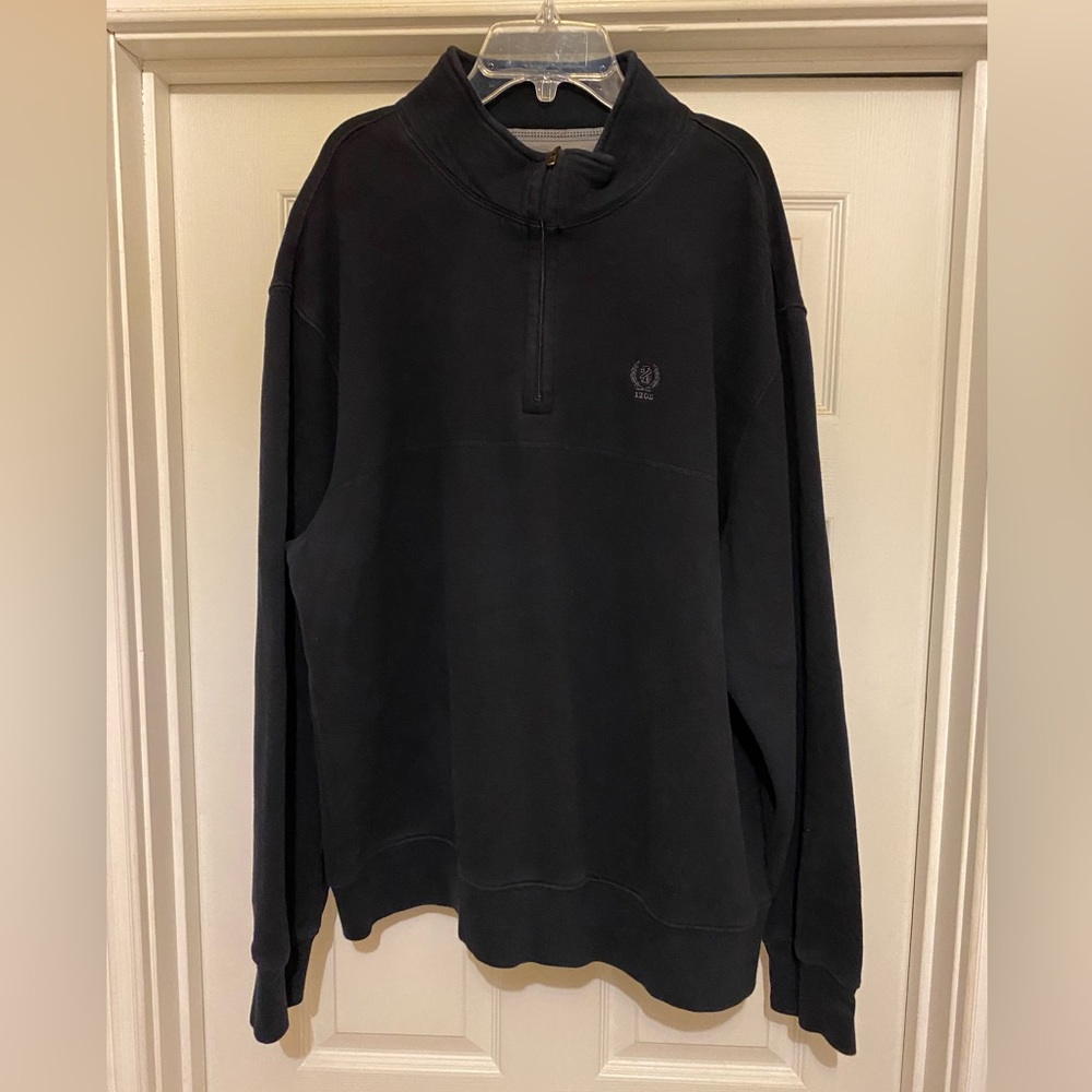 Izod Men’s Zipped Pullover. Navy size XXL